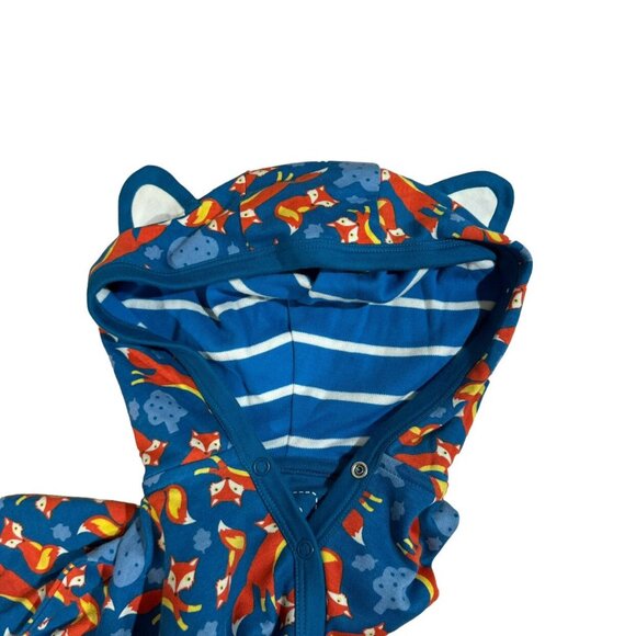 NWT Piccalilly Hooded Playsuit Foxes Size 2-3 Years - Picture 4 of 5
